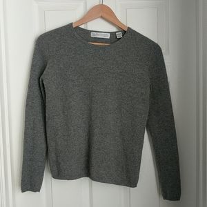 Valerie Stevens gray cashmere sweater